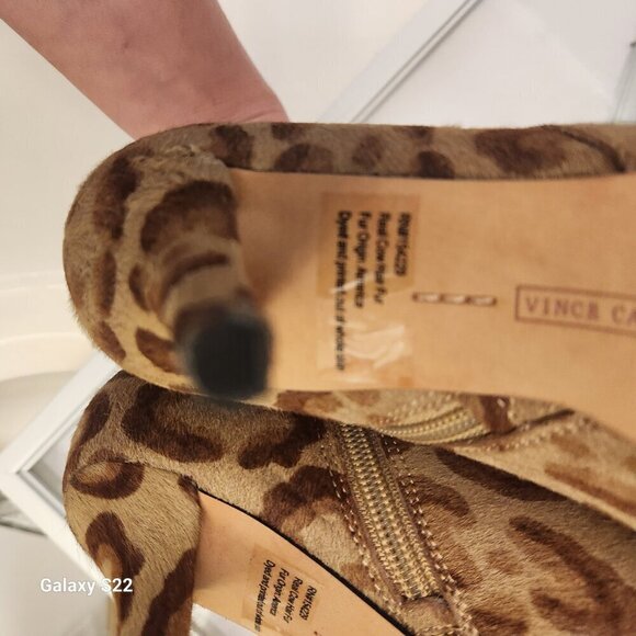 NEW Vince Camuto Ambind Bootie Calf Hair Leather. Size 6.5 - Picture 14 of 15